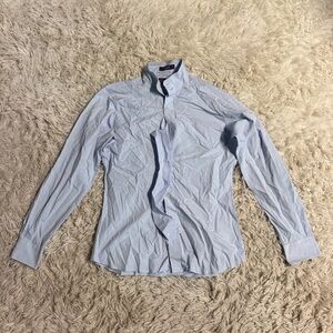 Women’s Size 36 Blue Essex Classics Long Sleeve Horseback Riding Show Shirt
